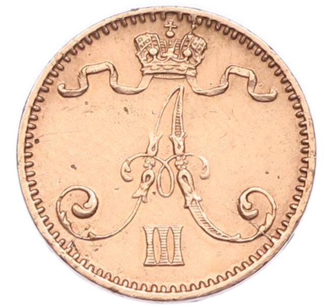 Монета 1 пенни 1891 года Русская Финляндия (Артикул: T11-53645) — Фото №2