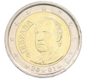 2 евро 2001 года Испания — Фото №1
