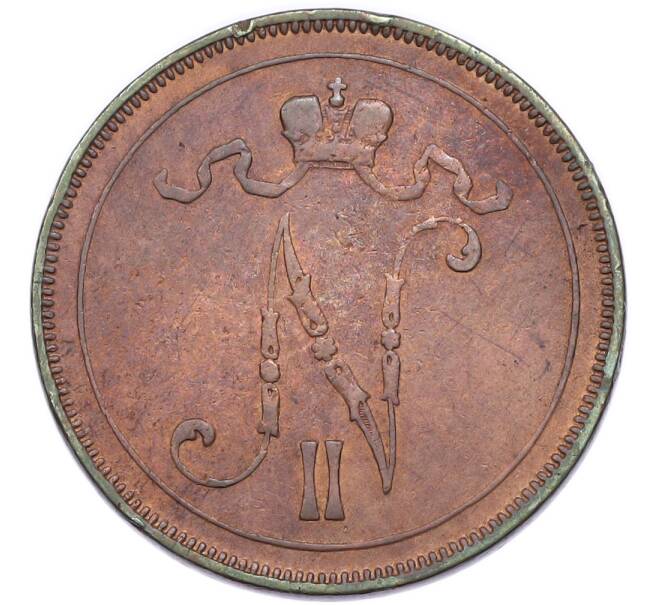 Монета 10 пенни 1895 года Русская Финляндия (Артикул: T11-53818) — Фото №2