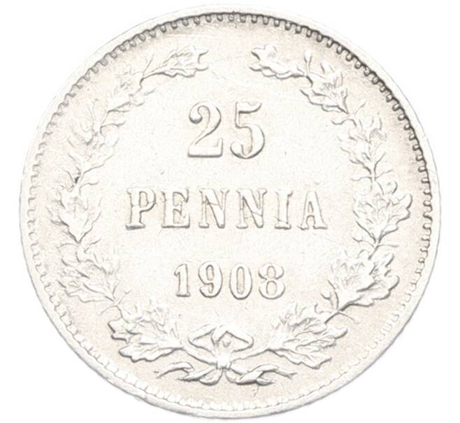 Монета 25 пенни 1908 года Русская Финляндия (Артикул: T11-53825) — Фото №1
