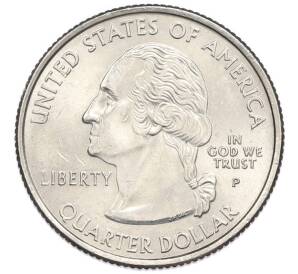 1/4 доллара (25 центов) 2002 года P США «Штаты и территории — Огайо» — Фото №2