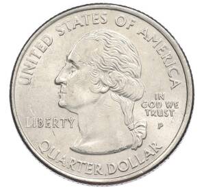 1/4 доллара (25 центов) 2002 года P США «Штаты и территории — Миссисипи» — Фото №2