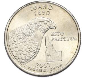 1/4 доллара (25 центов) 2007 года P США «Штаты и территории — Айдахо» — Фото №1