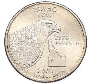 1/4 доллара (25 центов) 2007 года P США «Штаты и территории — Айдахо»