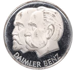 Настольная памятная медаль 1896 года Германия «100 лет автомобилю (Daimler-Benz)»