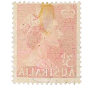 Почтовая марка 3.5 пенни 1953 года Австралия «Королева Елизавета II»