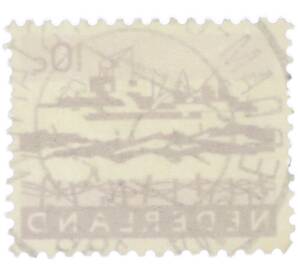 Почтовая марка 10 центов 1963 года Нидерланды «Проект Дельта — Дноуглубительные работы»