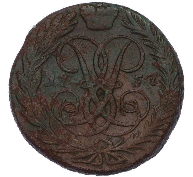 Монета 2 копейки 1757 года (Артикул: K7-4583) — Фото №1