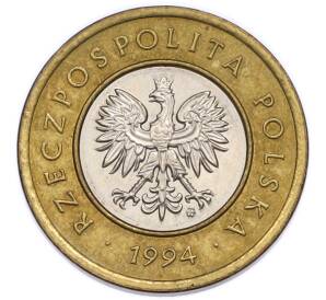 2 злотых 1994 года Польша — Фото №2