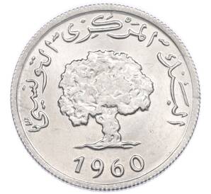 2 миллима 1960 года Тунис — Фото №1