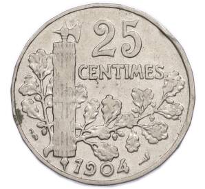 25 сантимов 1904 года Франция — Фото №1