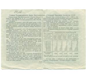 Облигация на сумму 50 рублей 1946 года «Государственный заем развития народного хозяйства СССР» — Фото №2