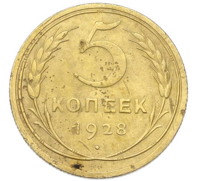 Монета 5 копеек 1928 года (Артикул: K12-93922) — Фото №1