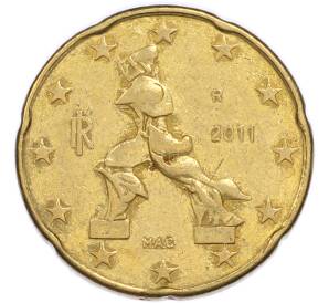 20 евроцентов 2011 года Италия — Фото №1