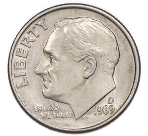 1 дайм (10 центов) 1989 года D США — Фото №1