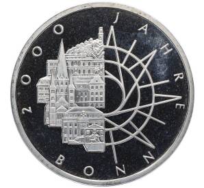 10 марок 1989 года Западная Германия (ФРГ) «2000 лет городу Бонн» — Фото №1
