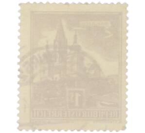 Почтовая марка 1 шиллинг 1957 года Австрия «Здания — Базилика Мариацелль» — Фото №2