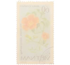 Почтовая марка 60 су 1980 года Вьетнам «Вьющиеся цветы — Кампсис укореняющийся» — Фото №2