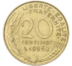 20 сентимо 1996 года Франция — Фото №1