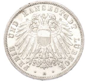 3 марки 1910 года Германия (Любек) — Фото №1