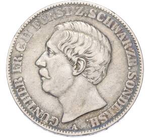 1 союзный талер 1859 года Шварцбург-Зондерсхаузен — Фото №1