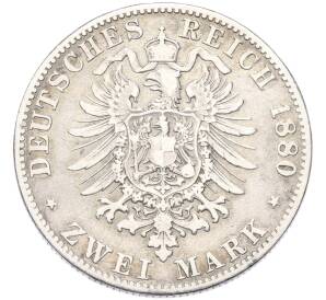 2 марки 1880 года Германия (Бавария) — Фото №2