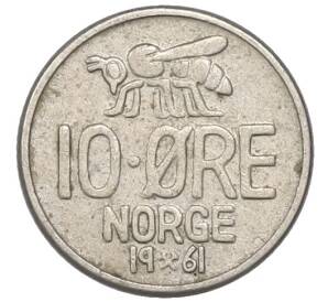 10 эре 1961 года Норвегия — Фото №1