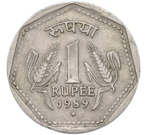 1 рупия 1989 года Индия — Фото №1