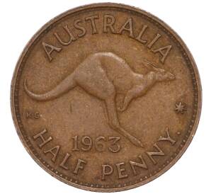 1/2 пенни 1963 года Австралия — Фото №1
