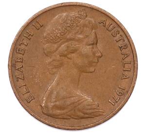 1 цент 1971 года Австралия — Фото №2