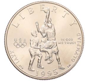 1/2 доллара (50 центов) 1995 года S США «XXVI летние Олимпийские Игры в Атланте 1996 — Баскетбол» — Фото №1