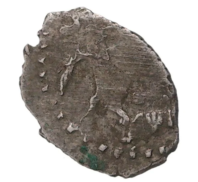 Монета «Чешуйка» (копейка) 1710 года Петр I Старый денежный двор (Москва) (Артикул M1-33959)