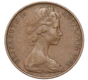 2 цента 1966 года Австралия — Фото №2