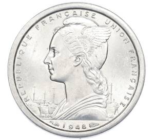 1 франк 1948 года Сен-Пьер и Микелон — Фото №2