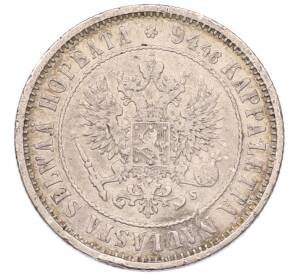1 марка 1874 года Русская Финляндия — Фото №2
