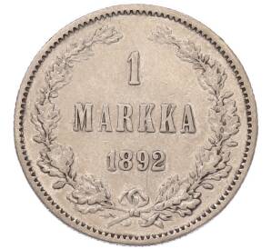 1 марка 1892 года Русская Финляндия — Фото №1
