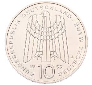 10 марок 1999 года J Германия «50 лет благотворительной организации SOS-Kinderdorfer» — Фото №2