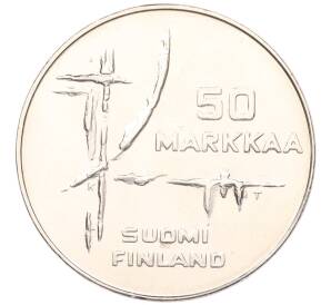 50 марок 1982 года Финляндия «Чемпионат мира по хоккею с шайбой» — Фото №2