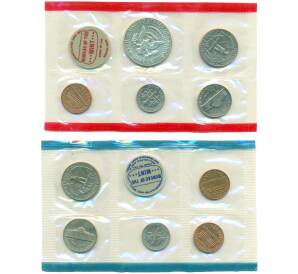 Сет из двух годовых наборов монет 1969 года США — Фото №2