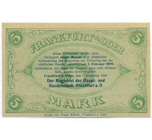 5 марок 1918 года Германия — Франкфурт-на-Одере (Нотгельд) — Фото №2