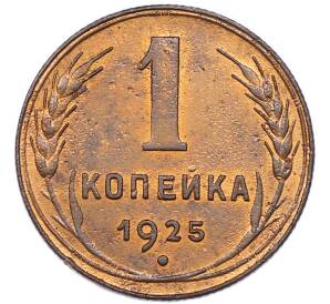 1 копейка 1925 года — Фото №1