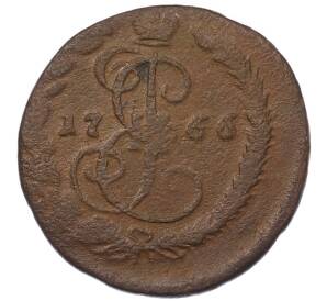 Денга 1766 года ЕМ — Фото №1