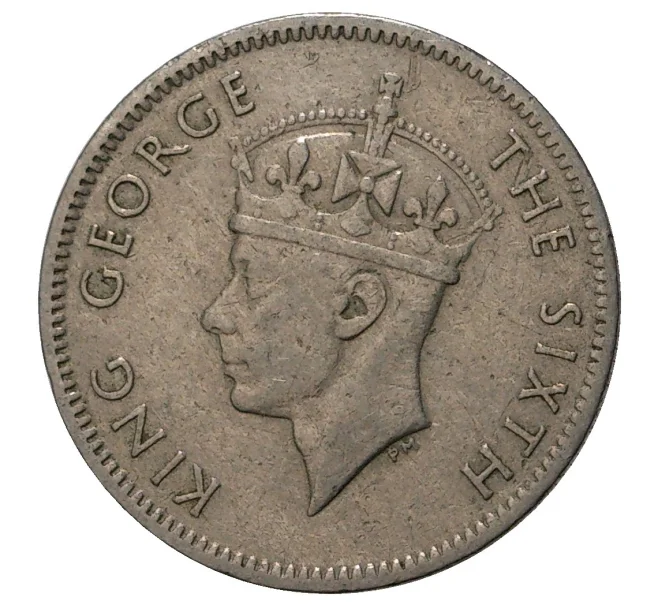 Монета 1/4 рупии 1950 года Маврикий (Артикул M2-37571)