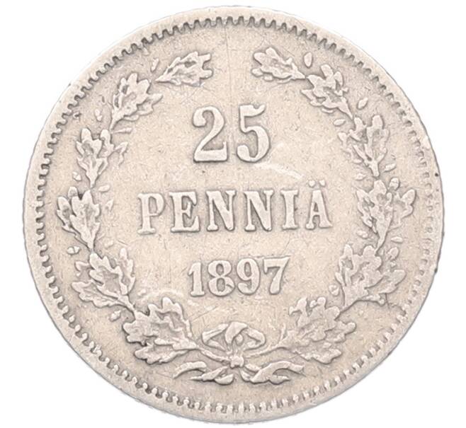 Монета 25 пенни 1897 года Русская Финляндия (Артикул: K7-5107) — Фото №1