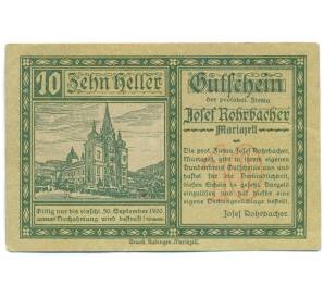 10 геллеров 1920 года Австрия — город Марияцелль (Нотгельд) — Фото №1