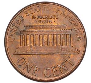 1 цент 1990 года D США — Фото №2