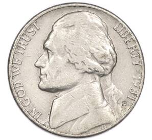 5 центов 1981 года D США — Фото №1