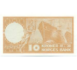 10 крон 1966 года Норвегия — Фото №2