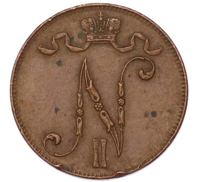 Монета 5 пенни 1915 года Русская Финляндия (Артикул: M1-68934) — Фото №2