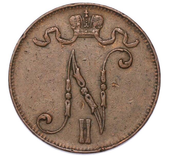 Монета 5 пенни 1915 года Русская Финляндия (Артикул: M1-68935) — Фото №2